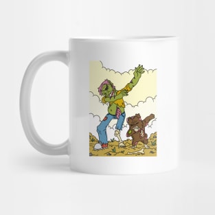 Dabbing dog and zombie - Halloween Gift Mug